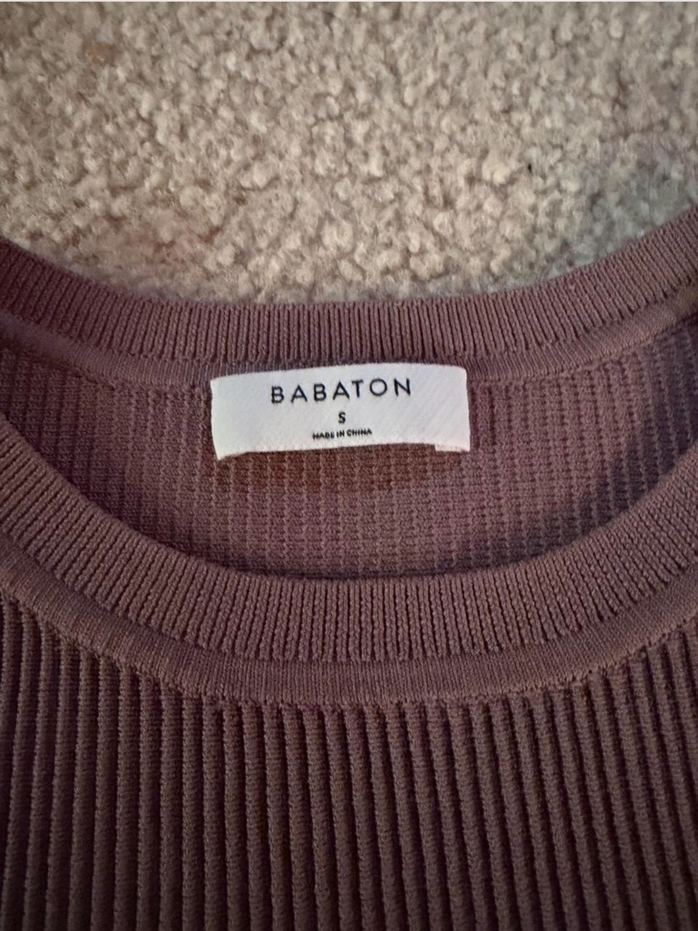 Excellent condition Aritzia Babaton Light Purple/ Mauve Tank Top size S - Picture 2 of 2